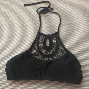 NWOT LA. hearts / pacsun  scrappy black bikini top